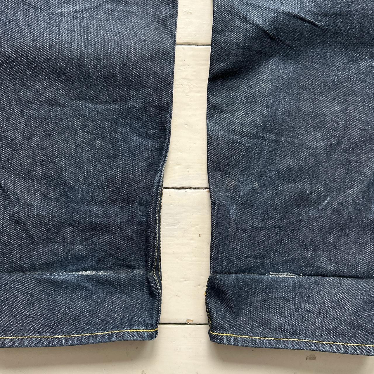 Evisu Lot 0005 Vintage Daicock Red Swoosh Navy Jeans