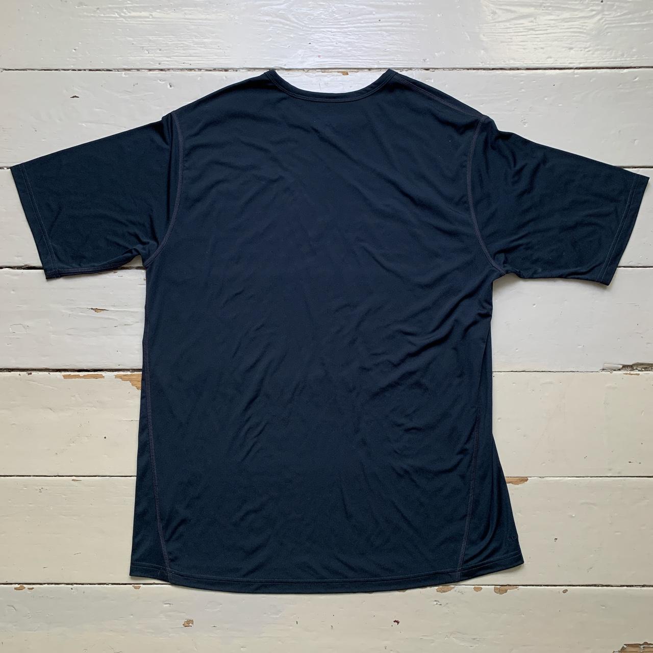 Nike Dri Fit Vintage Swoosh Navy and White T Shirt