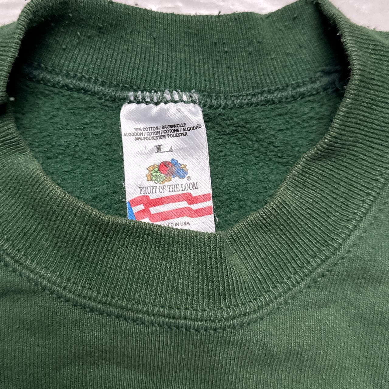 Fruit of the Loom Vintage 90’s Bottle Racing Green Jumper