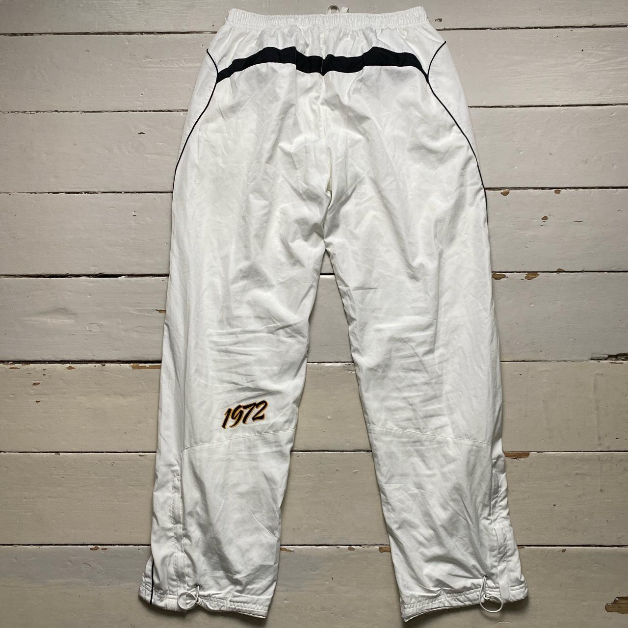 Nike Vintage y2k White and Black 1972 Baggy Shell Track Pant Bottoms