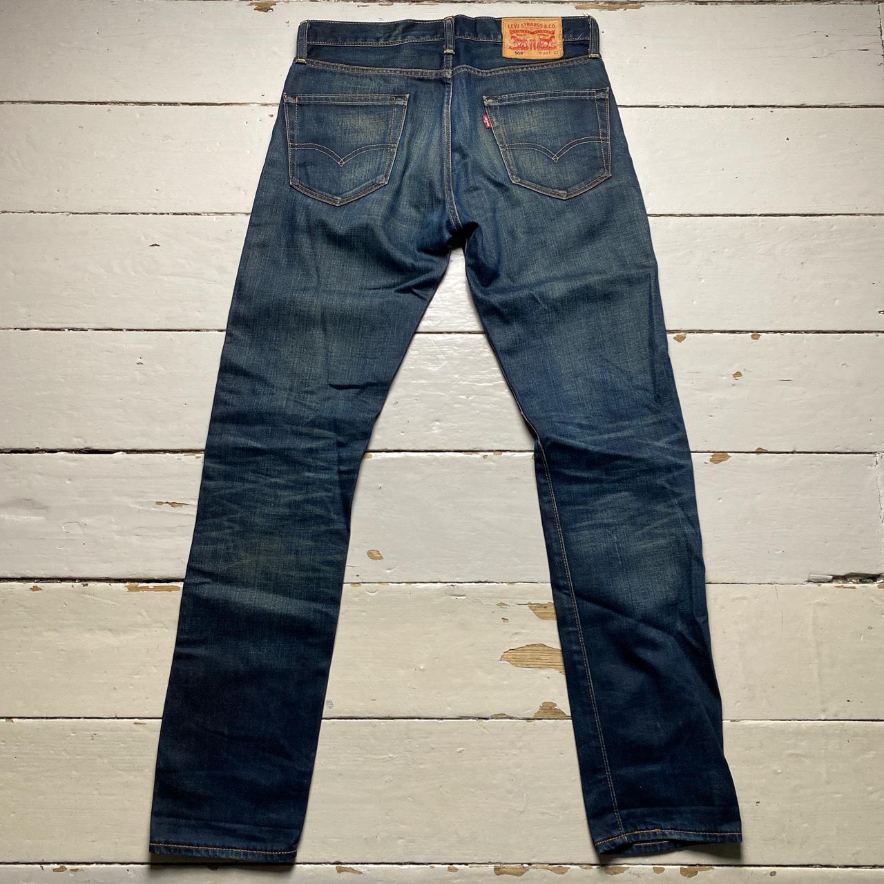 Levis 508 Dark Navy Stonewash Jeans