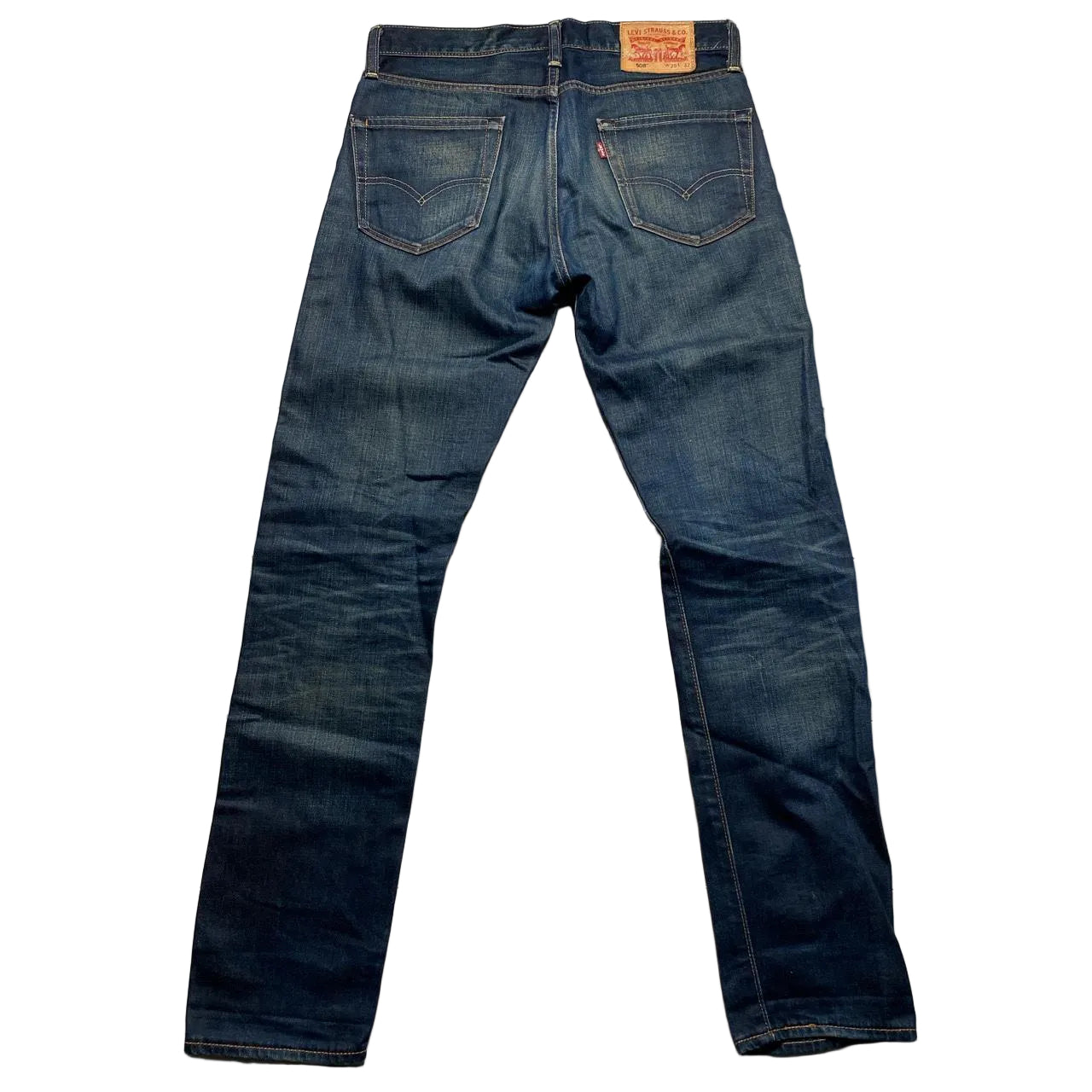 Levis 508 Dark Navy Stonewash Jeans (29W)