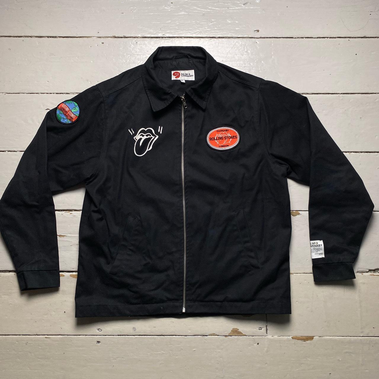 Rolling Stones London Carnaby Black Bomber Jacket