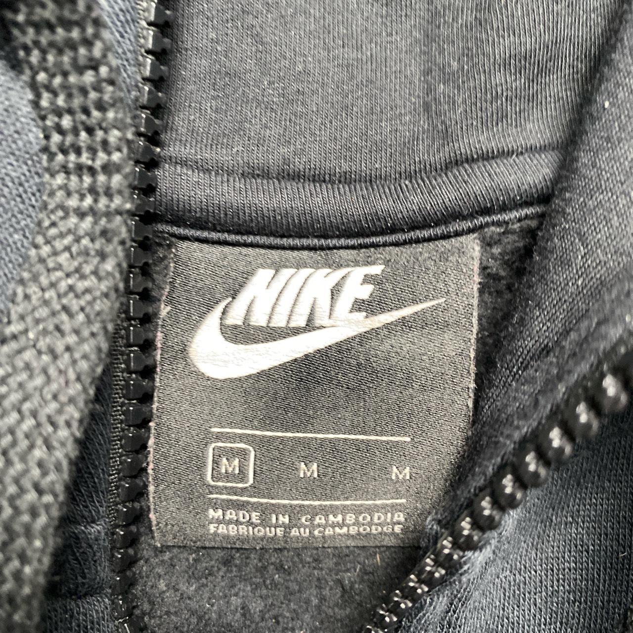 Nike Swoosh Black and White Hoodie (M)