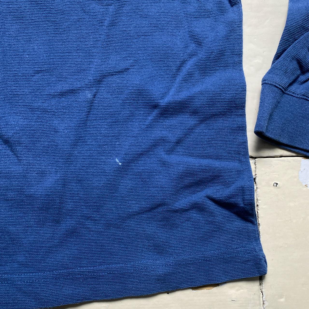 Lacoste Croc Blue Long Sleeve Polo Shirt