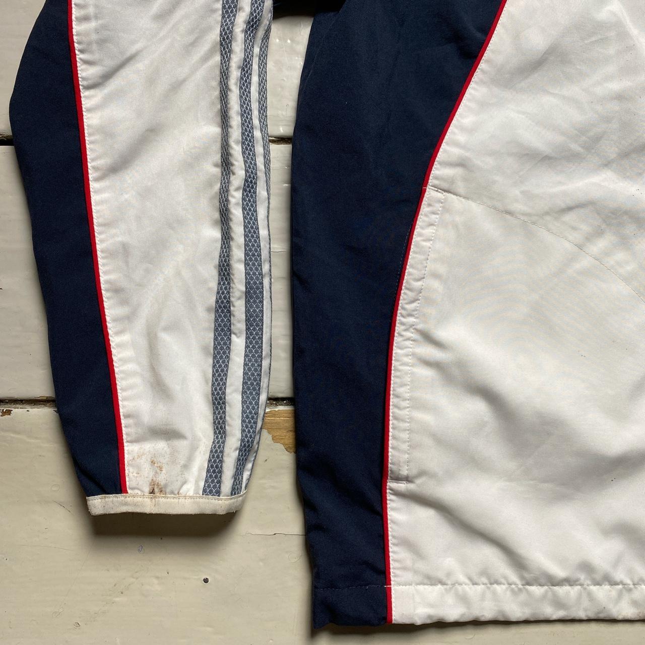 Adidas Vintage Shell Track Jacket White and Navy