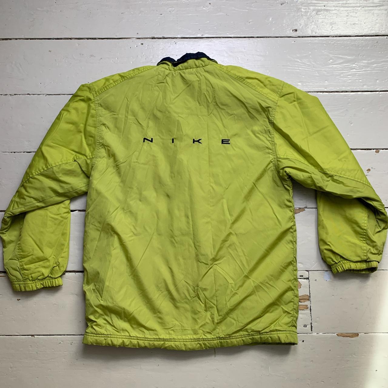 Nike Swoosh and Spellout Vintage 90โs Like Green and Navy Coat