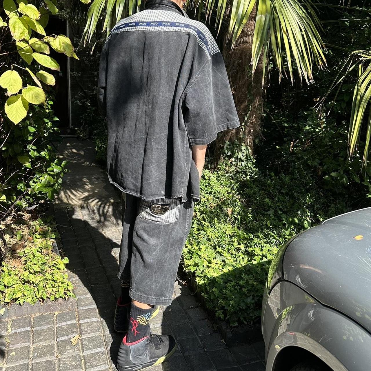 Paco Vintage 90’s Denim Shirt and Shorts Full Suit