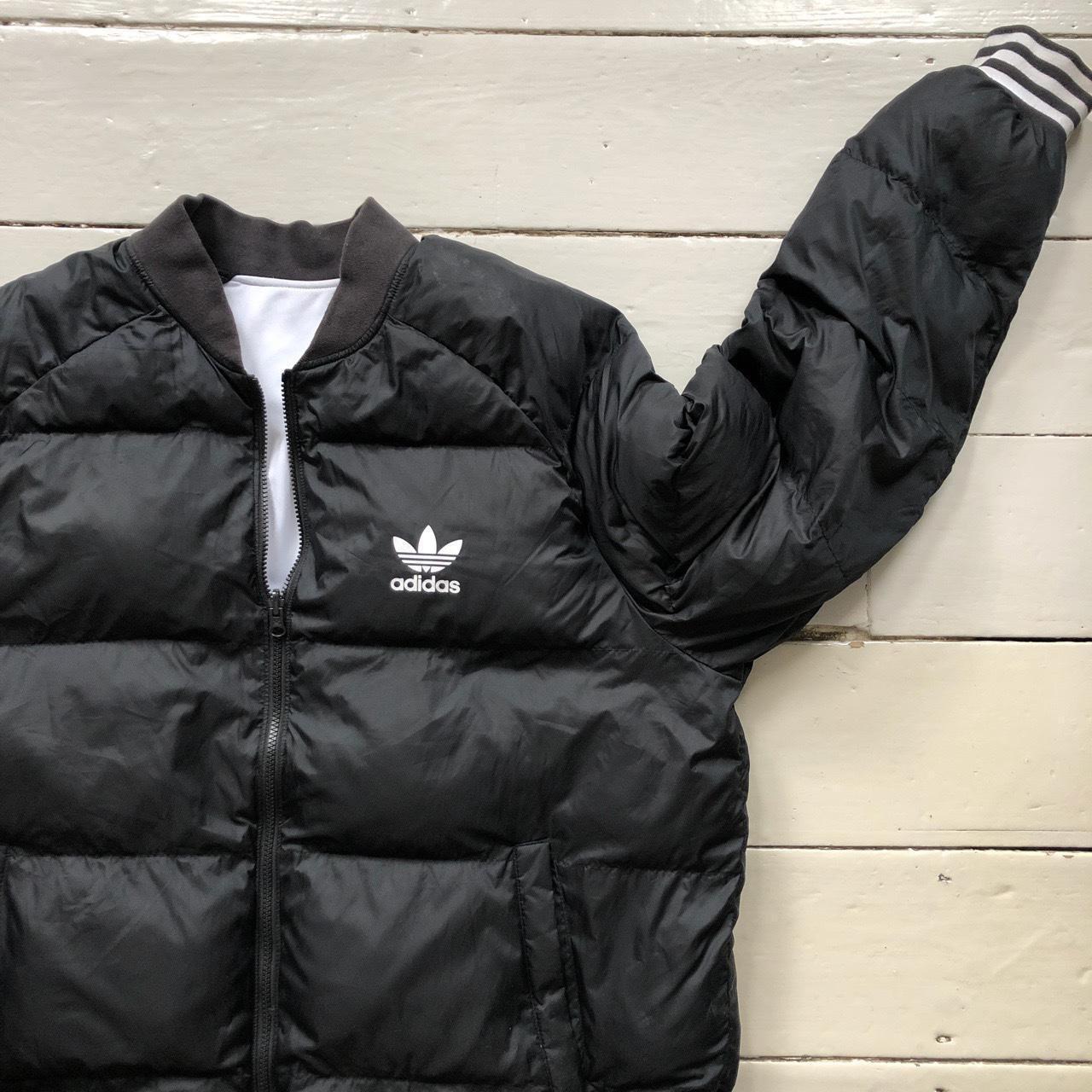 Adidas Puffer Jacket Reversible Black and White