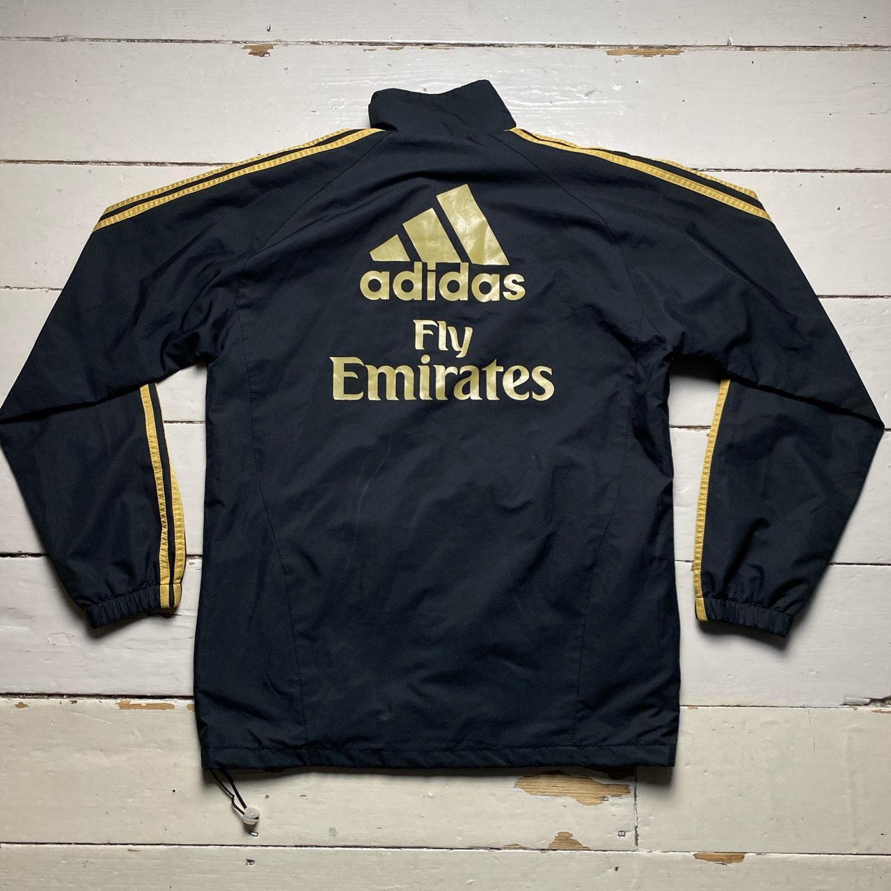 AC Milan Football Vintage Black Gold and Red Shell Tracksuit