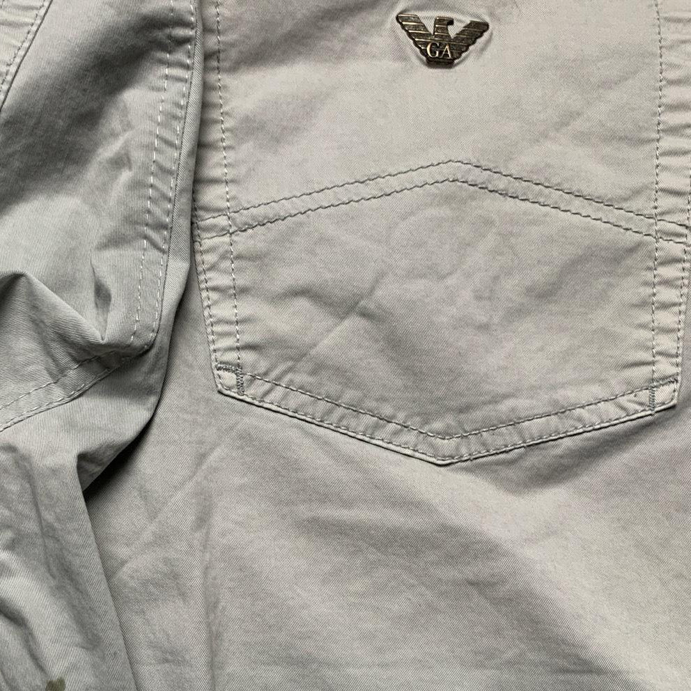 Armani Vintage J45 Regular Fit Silver Jean Trousers