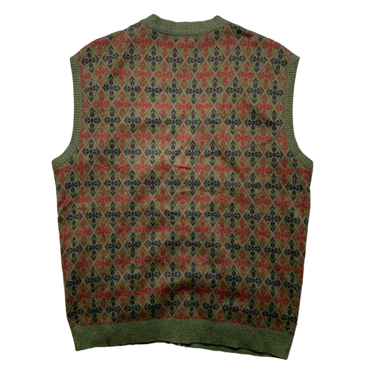 Burberrys Vintage Knit Cardigan Vest Gilet Jumper (XL)