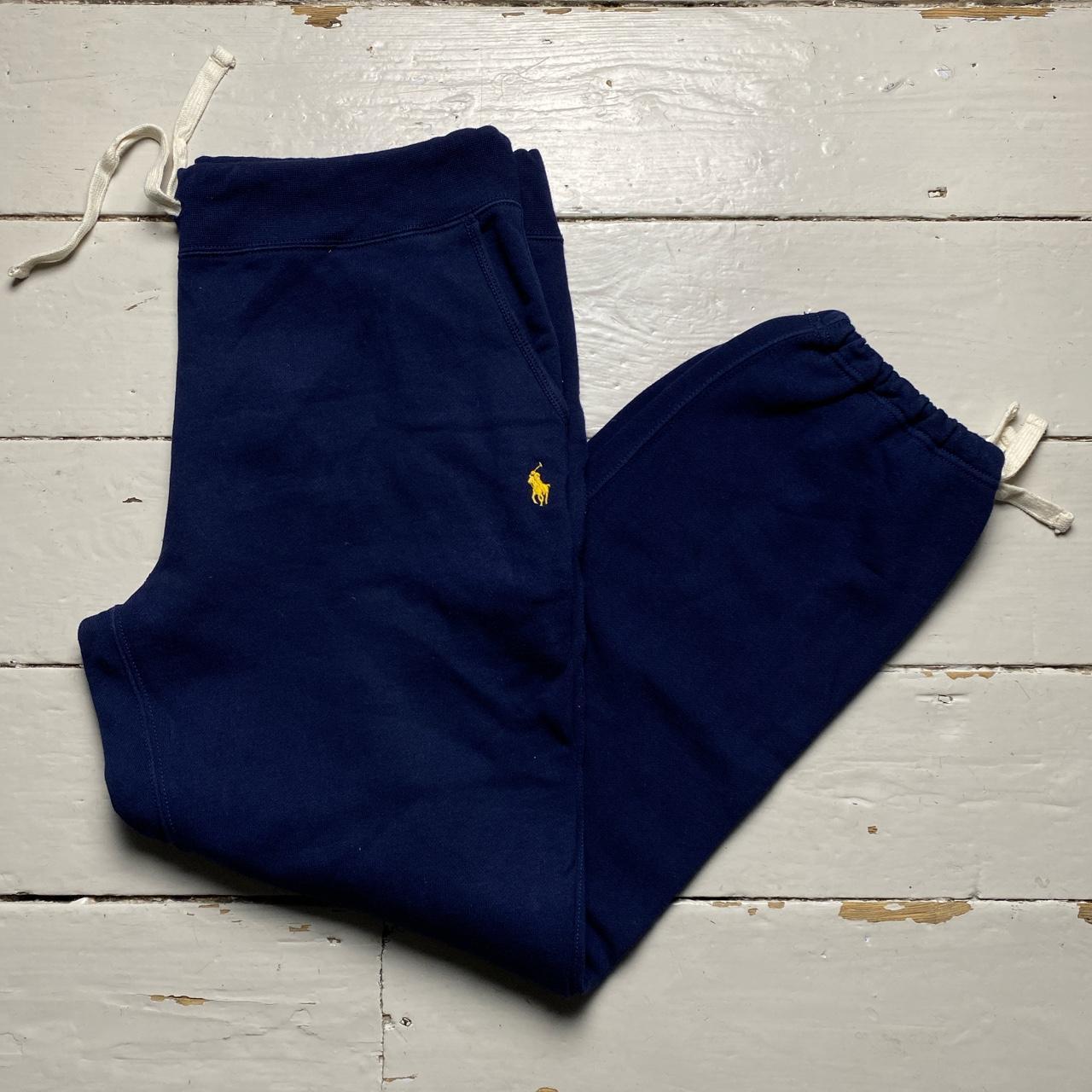 Polo Ralph Lauren Navy and Yellow Pony Baggy Joggers