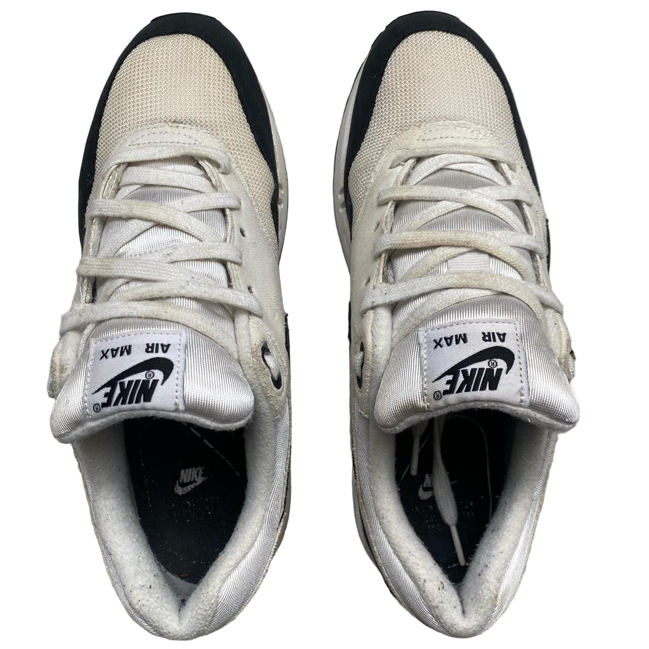 Nike Air Max 1 Womens White and Black (UK 8)