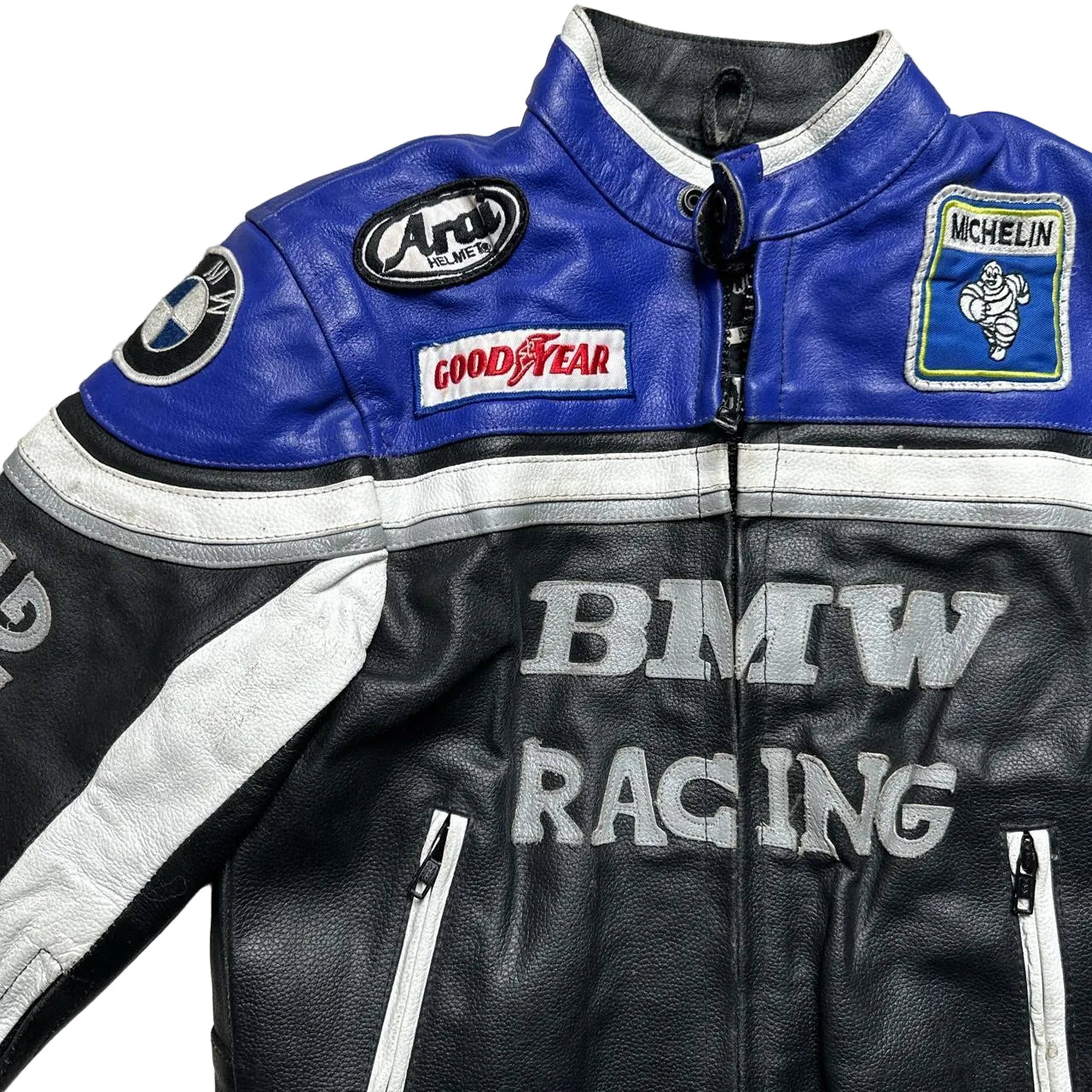 BMW Racing Vintage Leather Kids Jacket (Kids M)