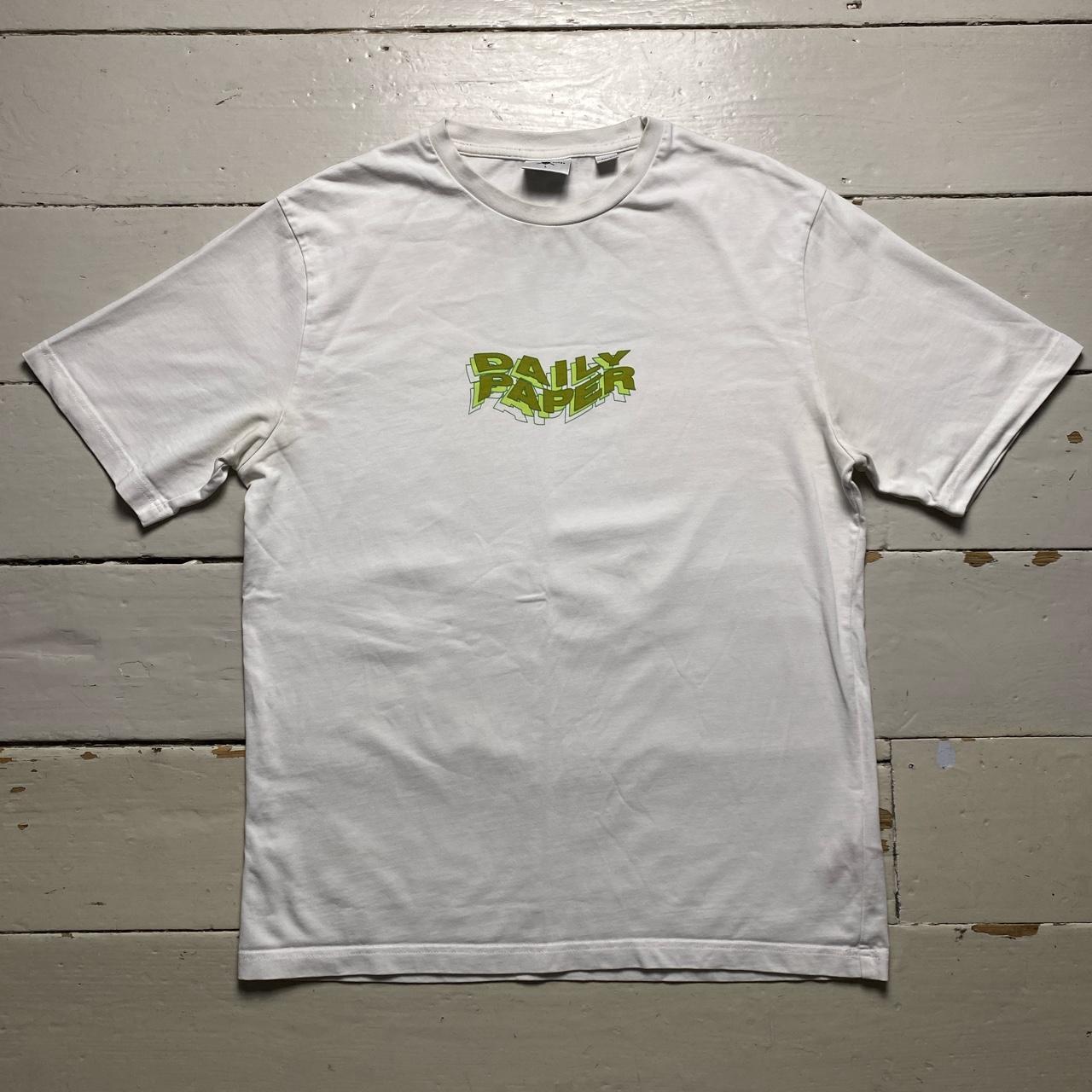 Daily Paper White and Green T Shirt