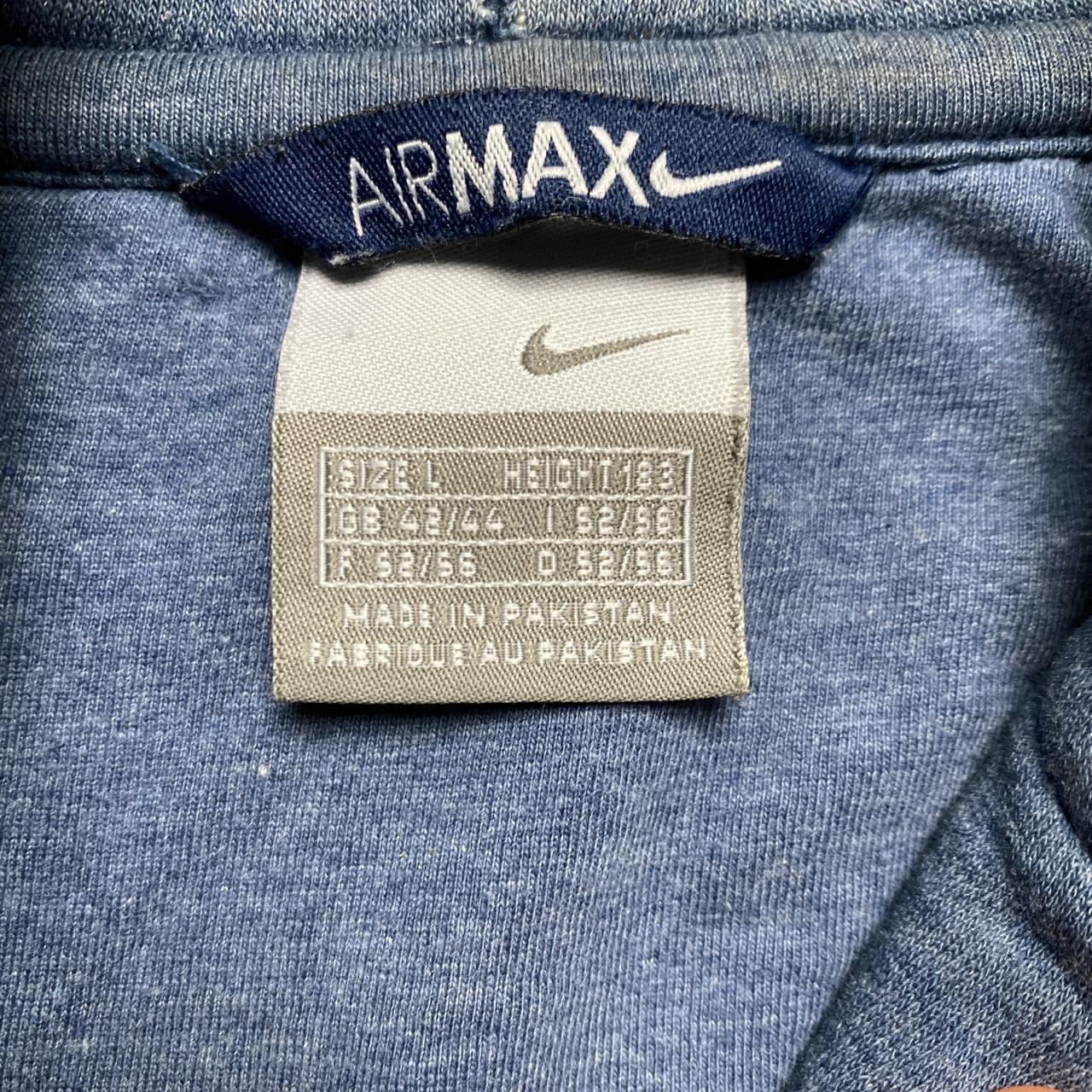 Nike Air Max Vintage Hoodie Blue and White Swoosh