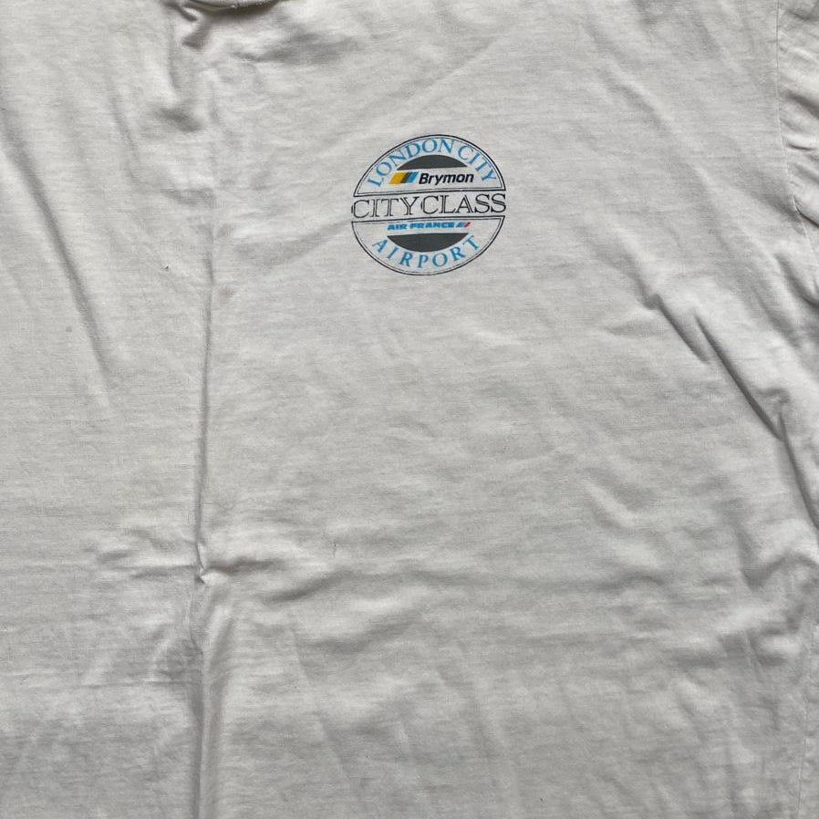 Bryman Air France London City Airport Vintage 90’s Single Stitch T Shirt