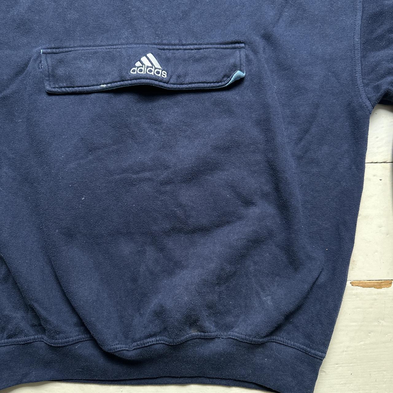 Adidas Equipment Vintage Navy and White Skidoo Hoodie