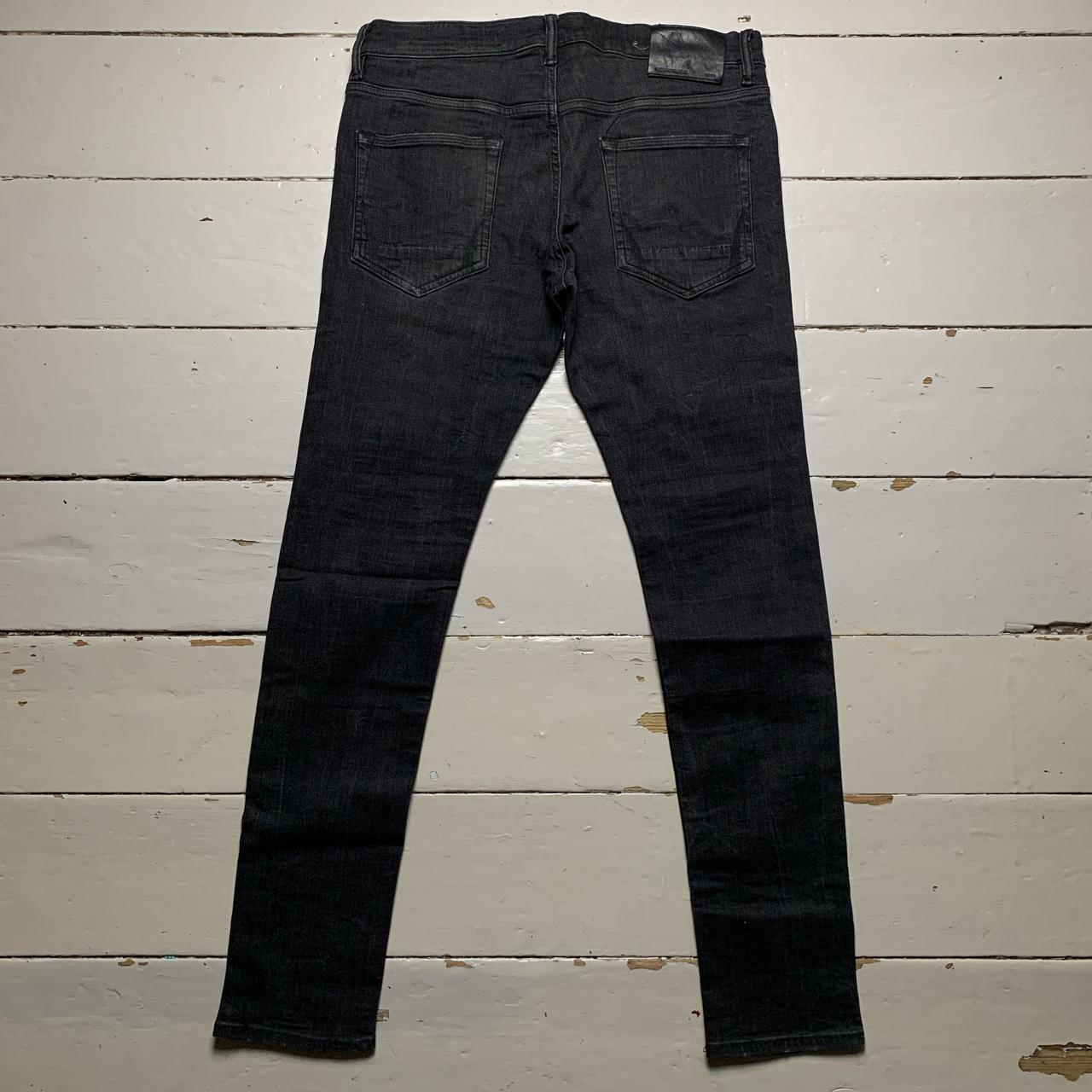 All Saints Cigarette Slim Black Jeans