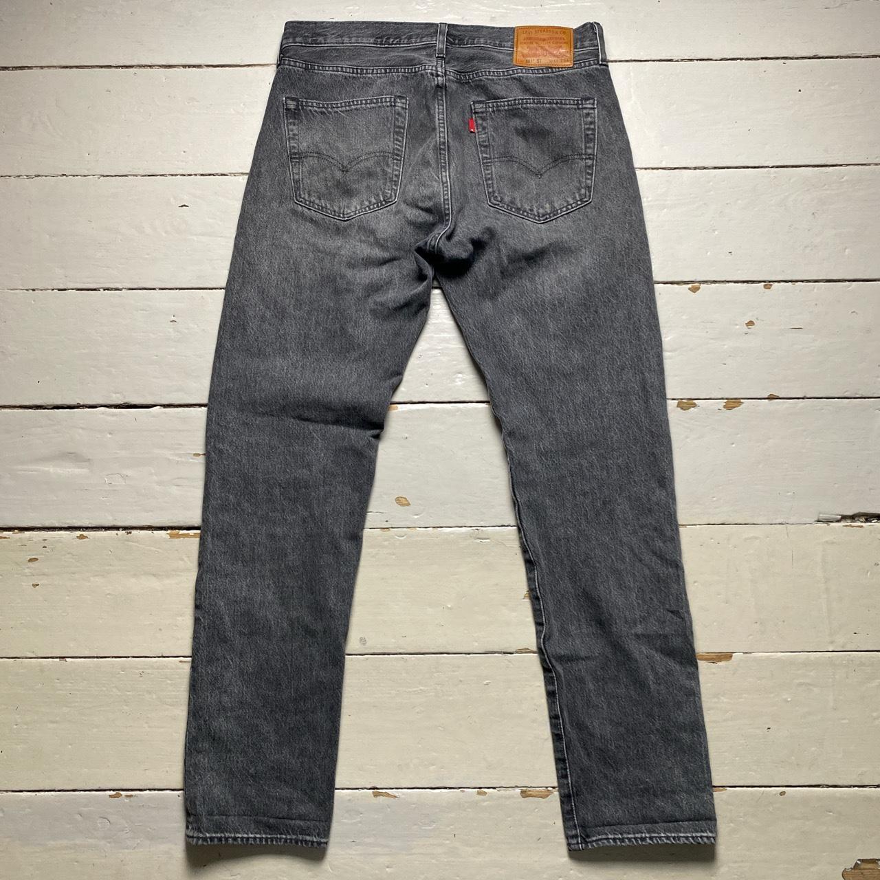 Levis 501 ST Grey Stonewash Jeans
