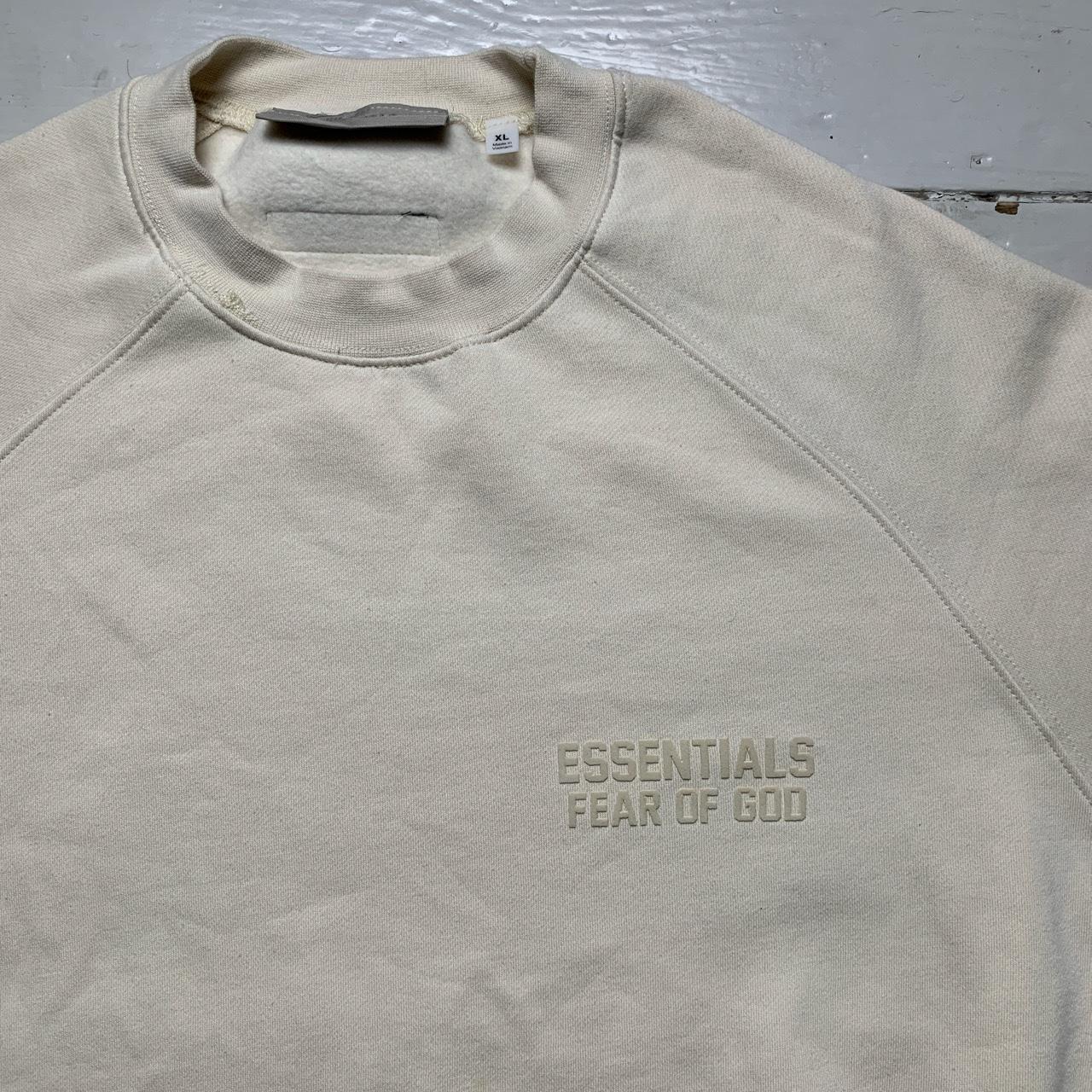 Fear Of God Essentials Cream Oversized Jumper