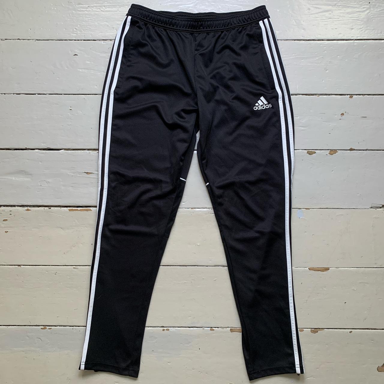 Adidas Black and White Stripe Bottoms