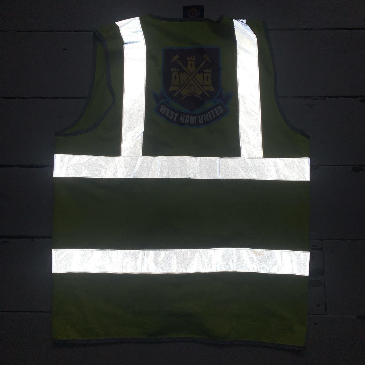 Dickies West Ham United Football Hi Vis Reflective Gilet Vest (L)