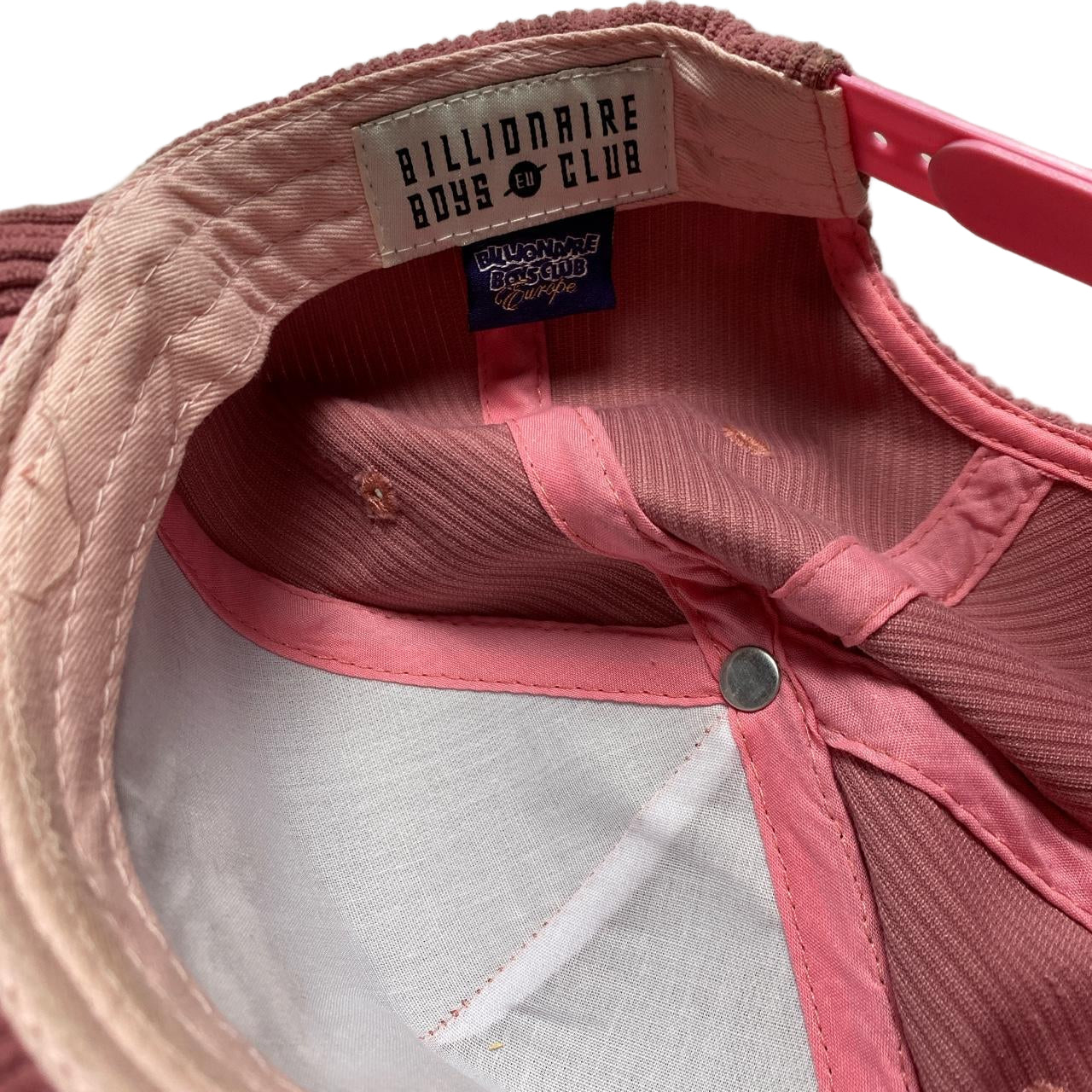 Billionaire Boys Club Pink Corduroy Suede Cap
