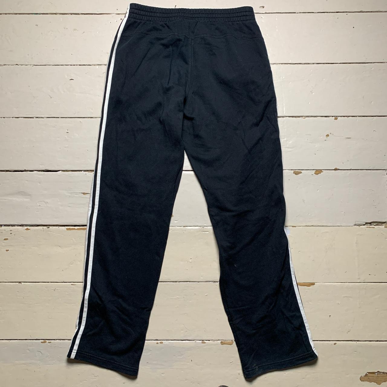Adidas Performance Essentials Black and White Stripes Joggers