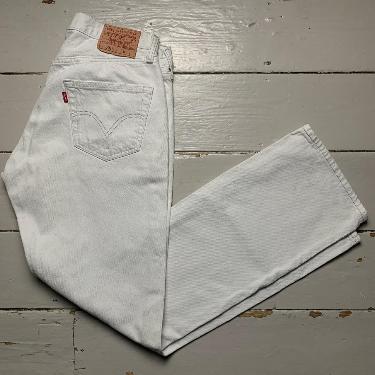 Levis Vintage 501 White Jeans