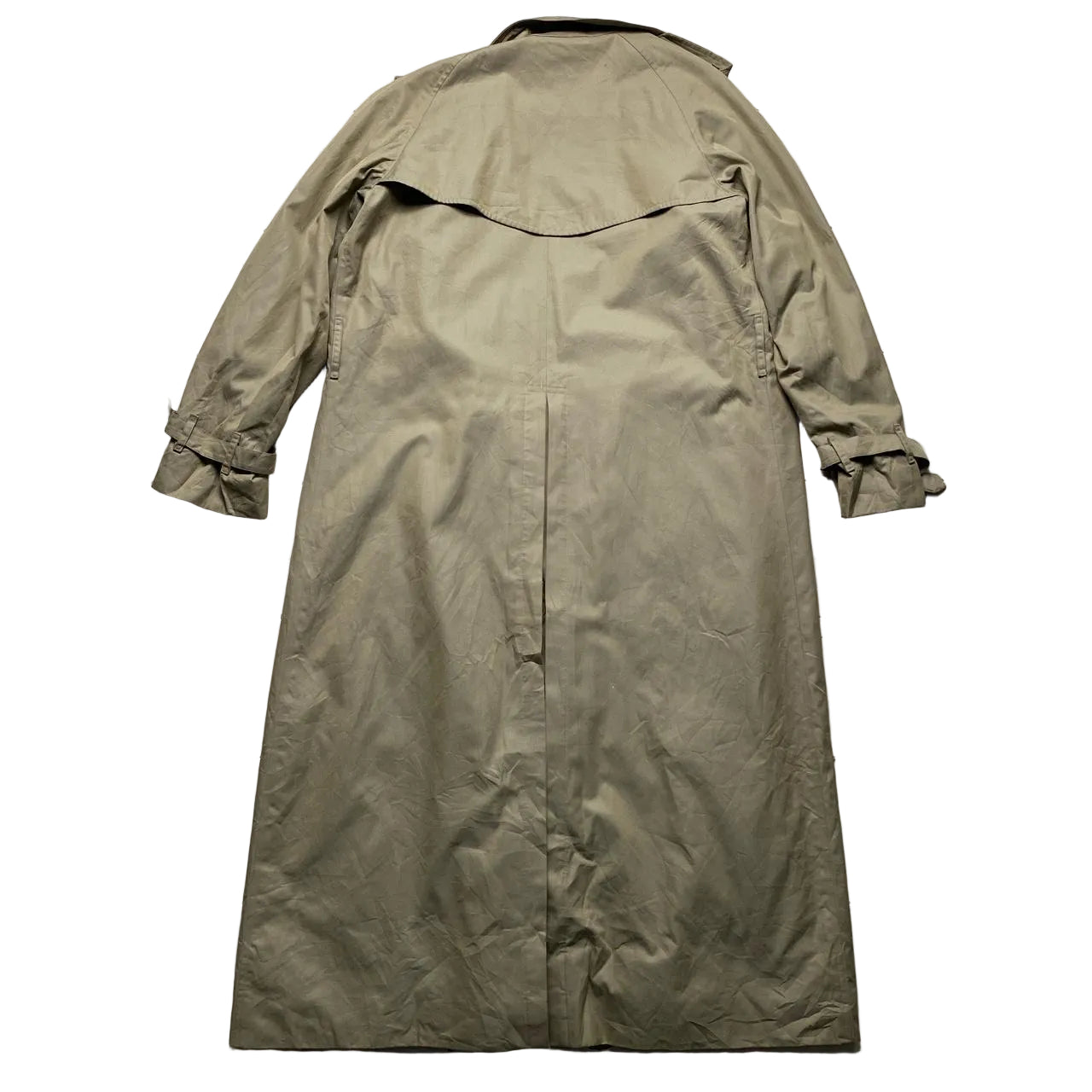 Burberry Vintage Khaki Nova Check Trench Coat (UK 10)