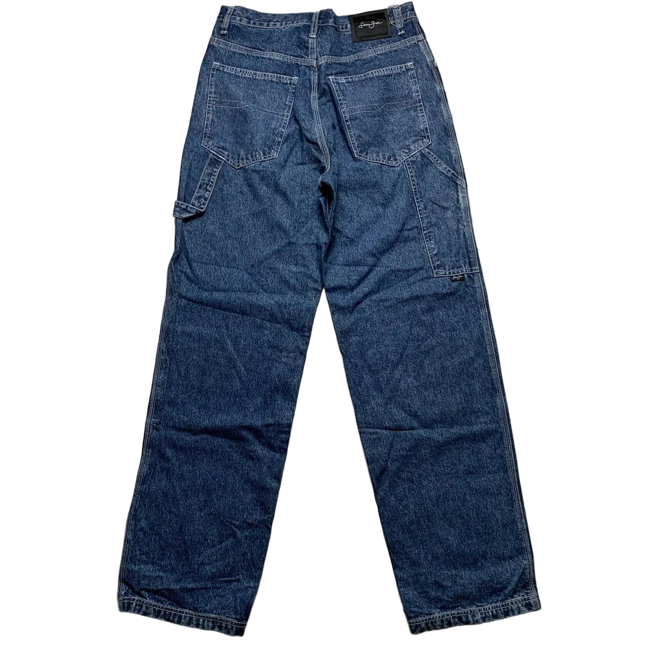 Sean John Vintage Baggy 90βs Cargo Carpenter Jeans Navy and Black
