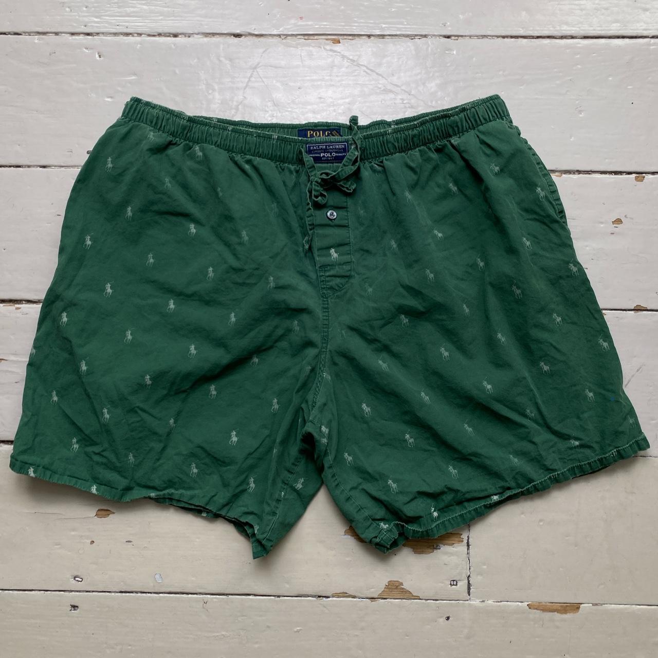Polo Ralph Lauren Green Monogram Pony Shorts