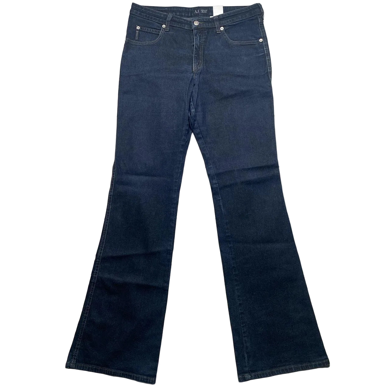 Armani Womens Flared Dark Navy Jeans (32W)