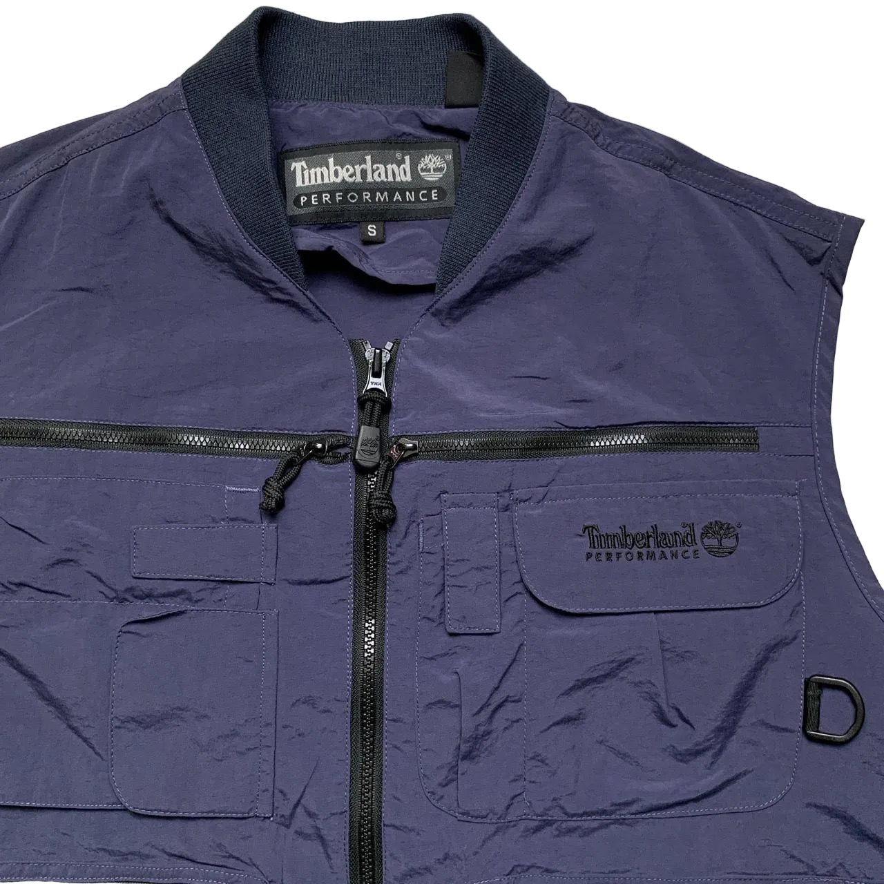 Timberland Performance Vintage Navy and Black Gilet Fisherman body warmer (S)