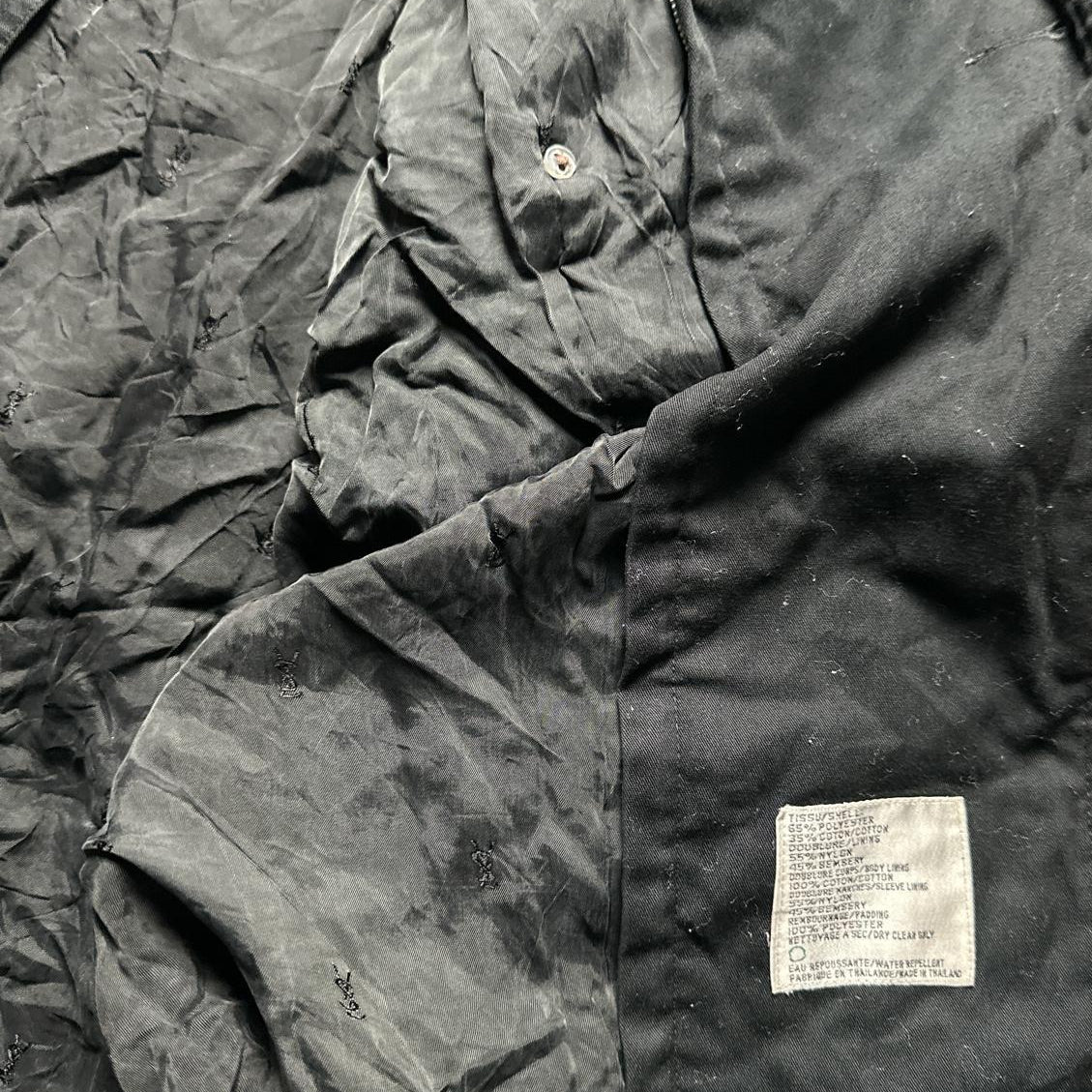 YSL Yves Saint Lauren Vintage 90’s Trench Coat Black (XL)