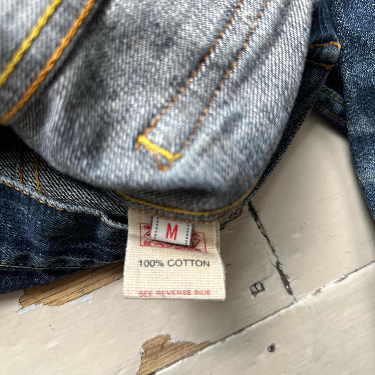 Evisu Womens Vintage Denim Daicock Swoosh Floral Jacket