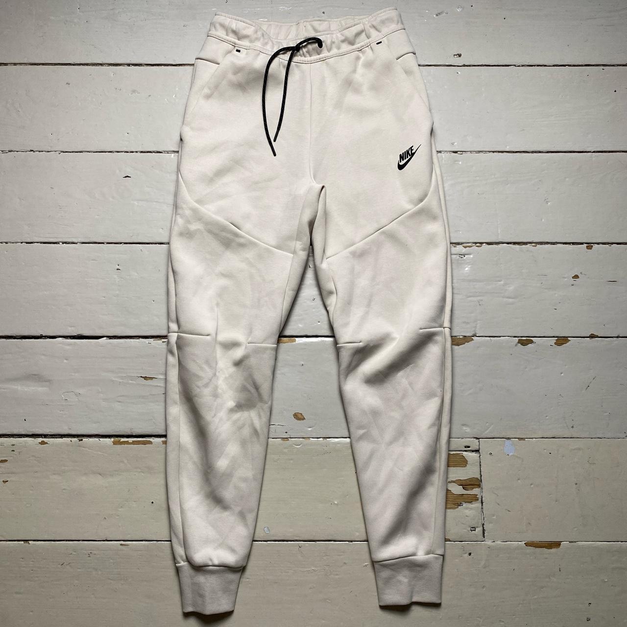 Nike Tech Fleece New Season Cream White Jogger Bottoms