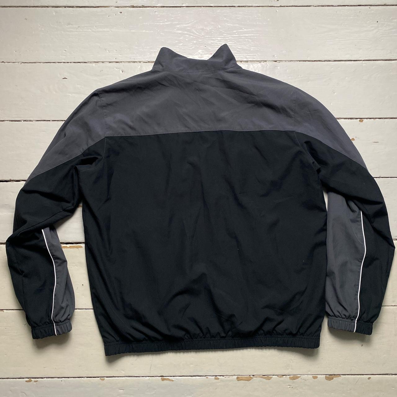 Nike Swoosh Shell Windbreaker Tracksuit Jacket Black and Grey
