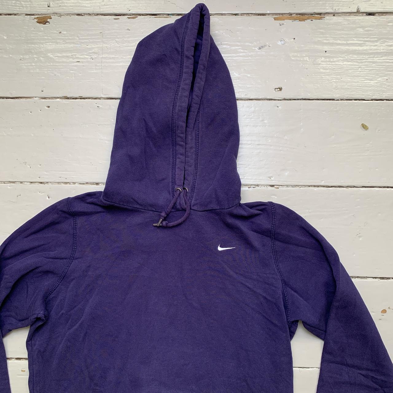 Nike Swoosh Navy and White Womens Hoodie