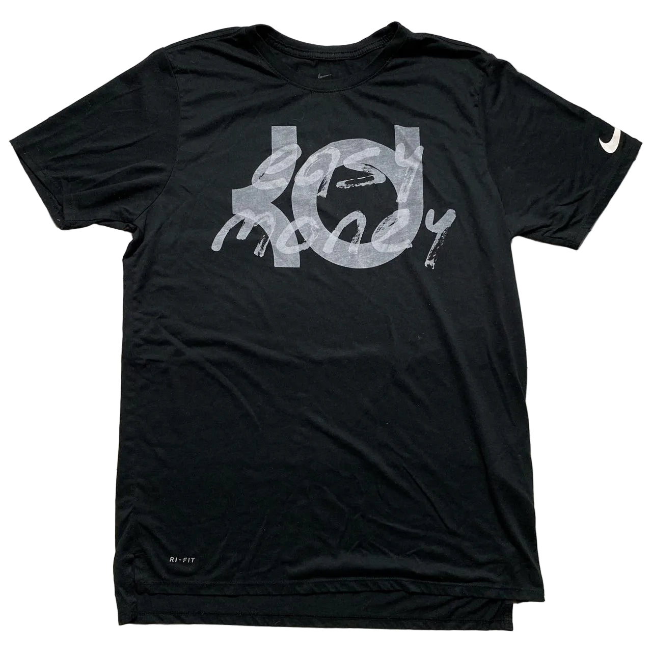 Nike KD Kevin Durang Easy Money T Shirt Black and White (L)