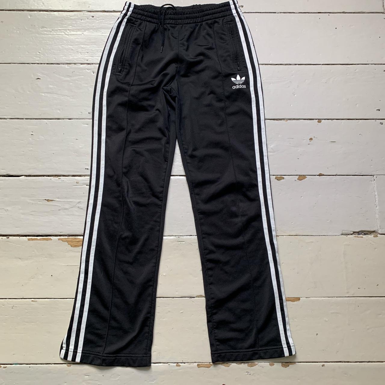 Adidas SST Originals Black and White Stripe Track Pant Bottoms Womens
