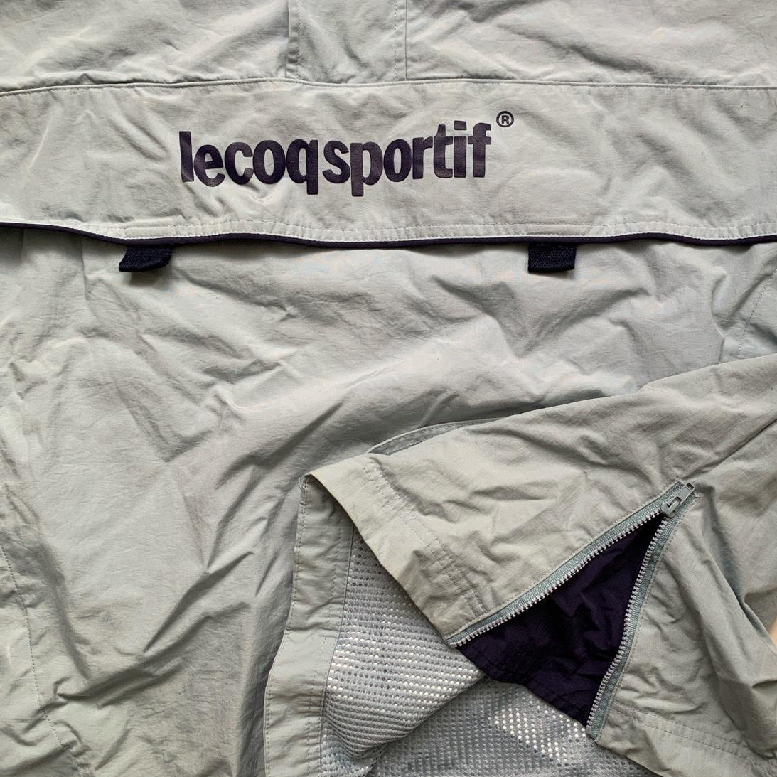 Le Coq Sportif Light blue and Navy Shell Tracksuit Skidoo Jacket (XL)