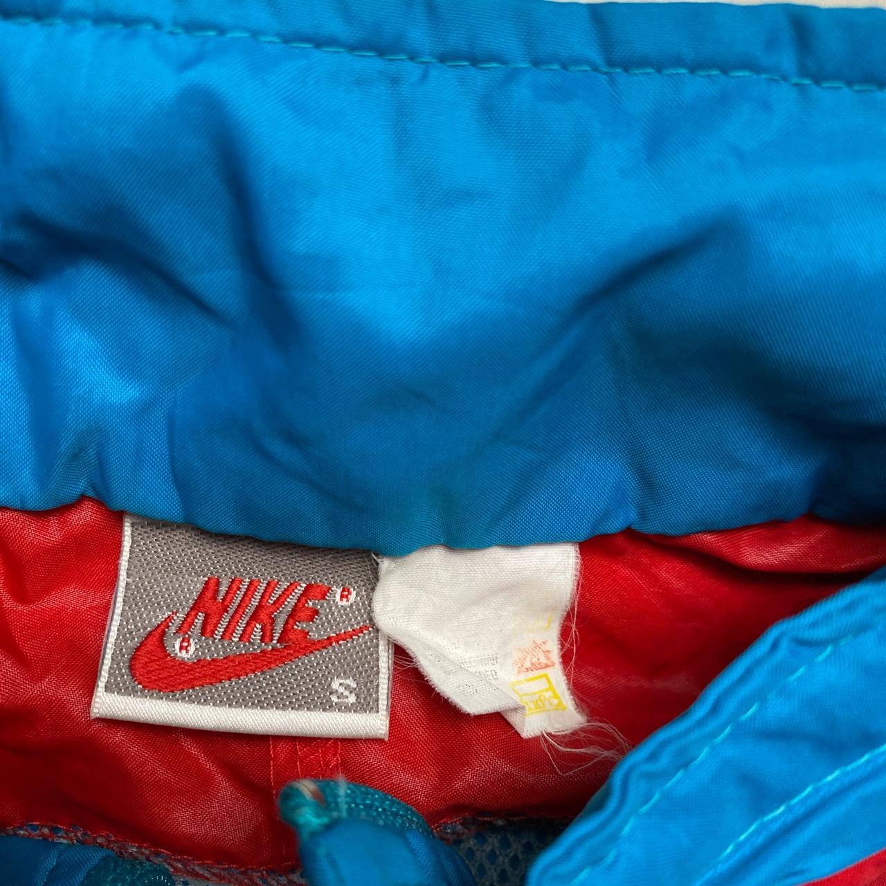 Nike Vintage 90’s Windbreaker Tracksuit Jacket Blue White and Red (S)
