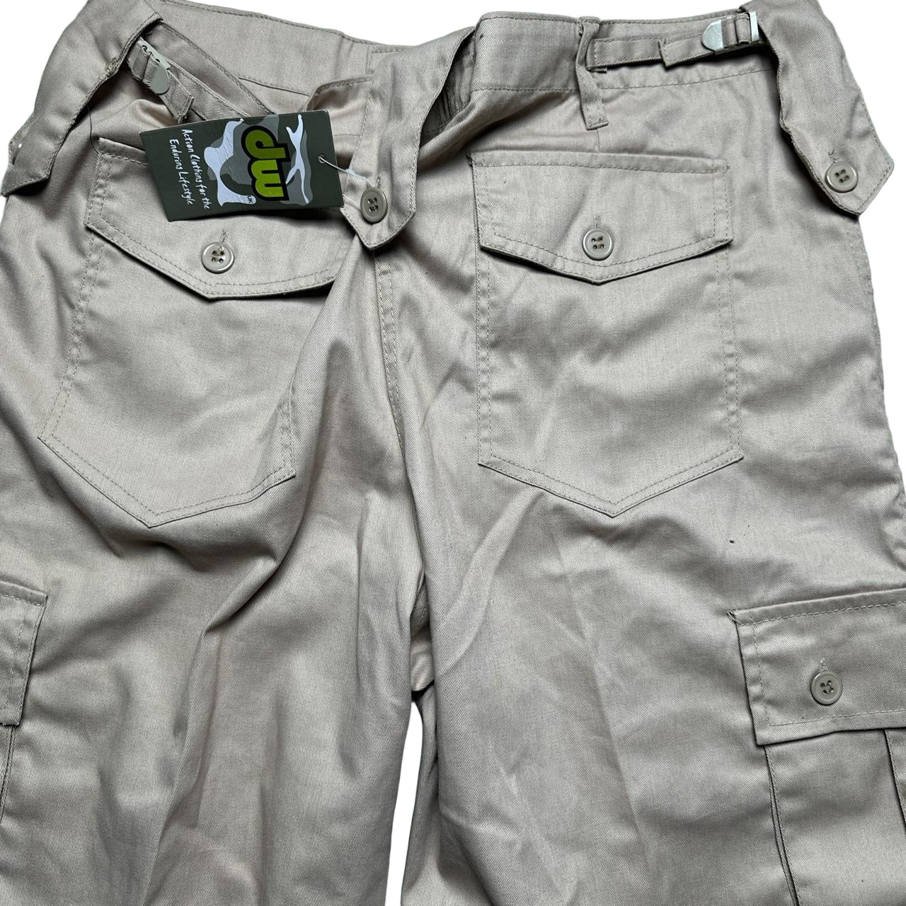 Beige Khaki Cargo Trousers Dallas Wear (38W)