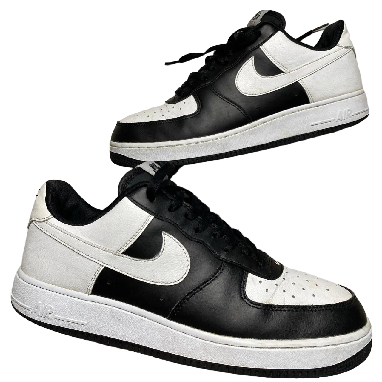 Nike Air Force 1 White and Black (UK 10)