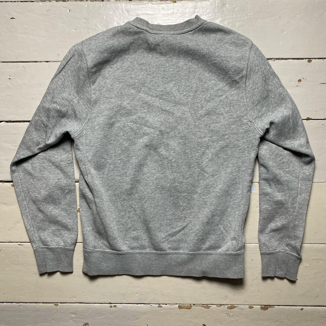 Nike Swoosh Grey White and Black Swoosh Jumper