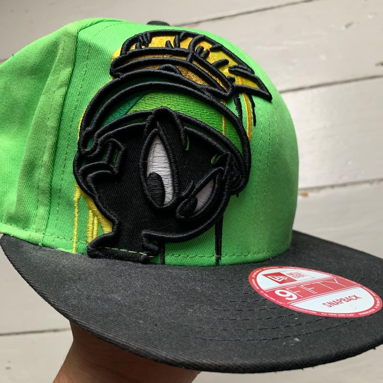 New Era Marvin The Martian Looney Tunes Green and Black Snapback Cap