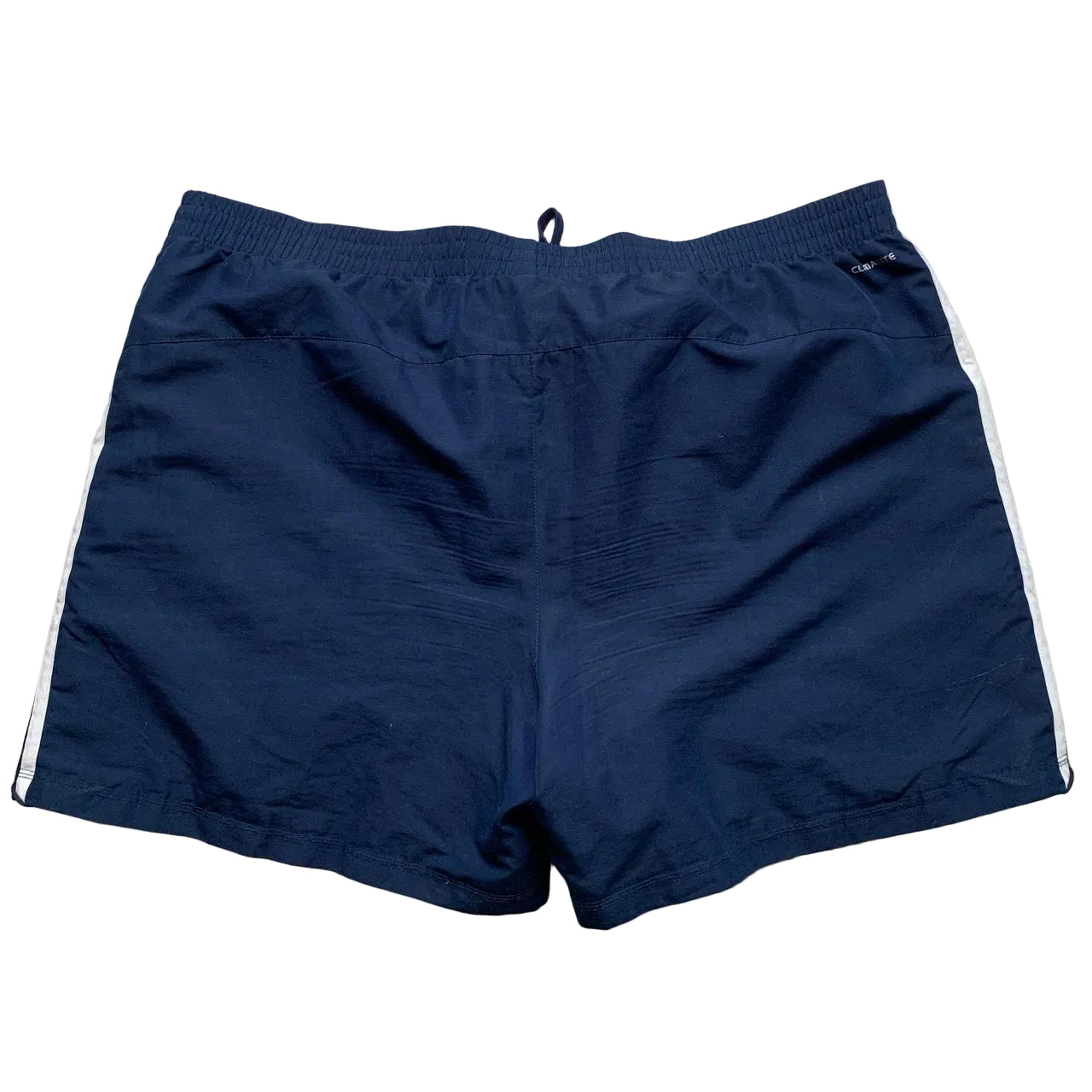 Adidas Performance Essentials Navy and White Strip Shorts (2XL)